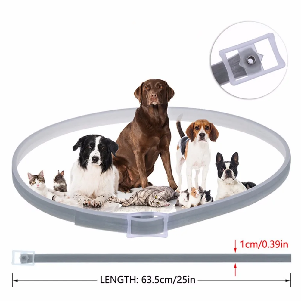 8M Protect Waterproof Adjustable Summer Anti-insect Cat Dog Collar Flea Mosquito Lice Ticks Repeller Herbal for Pet | Дом и сад