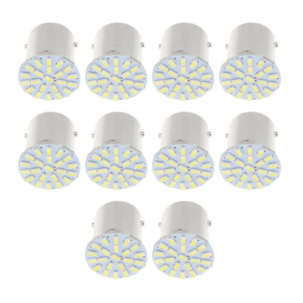 5 комплектов 10 белых светодиодных ламп 1156 BA15S 22-SMD | Автомобили и мотоциклы