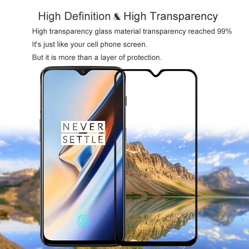 Закаленное стекло для Oneplus 6 T 41 дюймов 9H 2 шт. | Мобильные телефоны и аксессуары