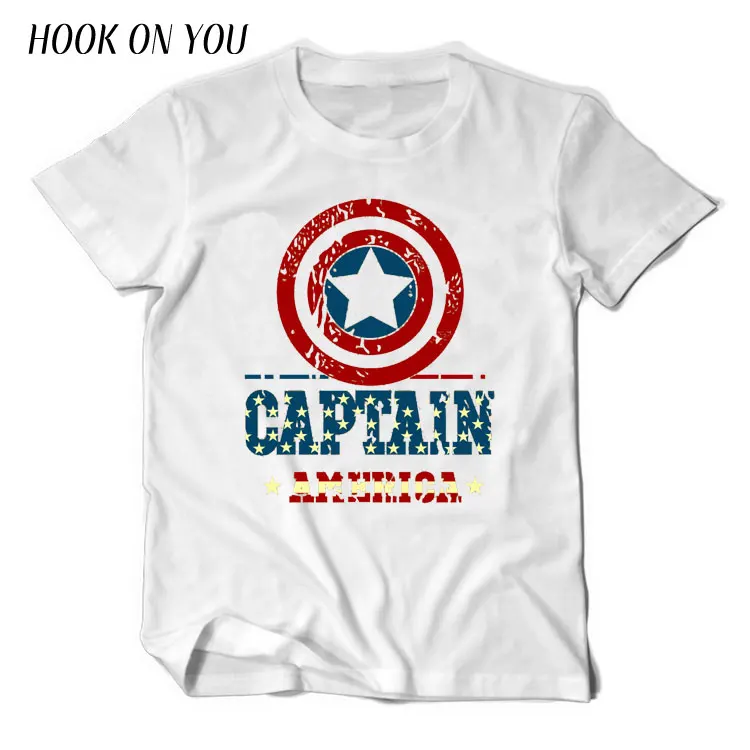 2017 новые Для мужчин брендовая одежда Мстители Супермен Футболка 100% хлопок