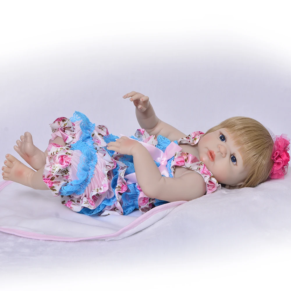 Кукла реборн 23 дюйма Реалистичная Этническая милая кукла новорожденная девочка