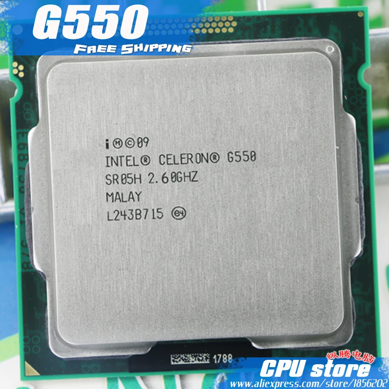 Бесплатная доставка Intel Celeron G550 2 м Кэш 6 ГГц L3 = LGA 1155 TDP 65 W настольный Процессор