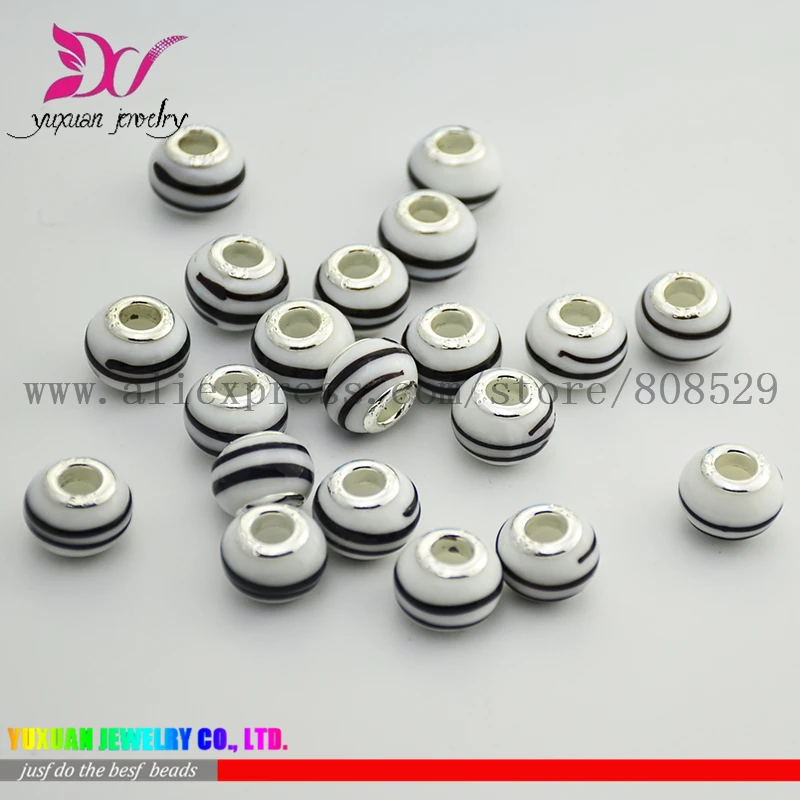 Wholesale AAA Classic Italian Beads Signature Look Murano Glass Charms Fits Charm Bracelet pulseira masculina TK034 | Украшения и