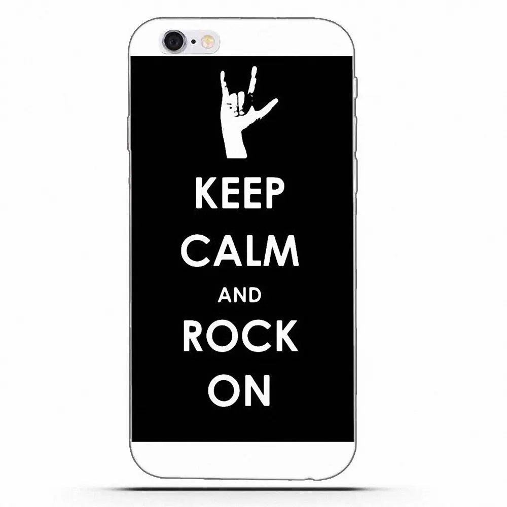 Арт-чехол Wexoeq из ТПУ для Huawei Honor 4C 5A 5X 6A 6C 6X 7X 9 V8 V10 Mate 7 8 10 P9 P20 Pro Lite Play Keep Calm Rock On |