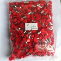 te10 14 terminator 2 x 8 awg red twin dual entry wire bootlace ferrules for 2 x 10 0mm2 14 0mm pin length