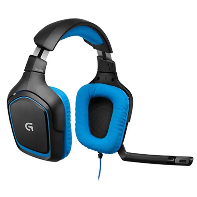 Игровая стереогарнитура logitech G430 7,1 с объемным звучанием, проводные наушники USB с шумоподавлением, вращающиеся с микрофоном для ПК/PS4/XboxONE