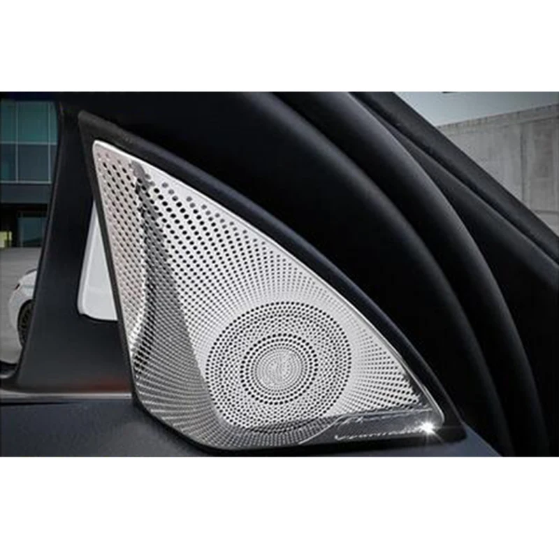 2 шт. хромированные панели для передней двери колонки Mercedes-Benz C Class W205 2015-2017 |