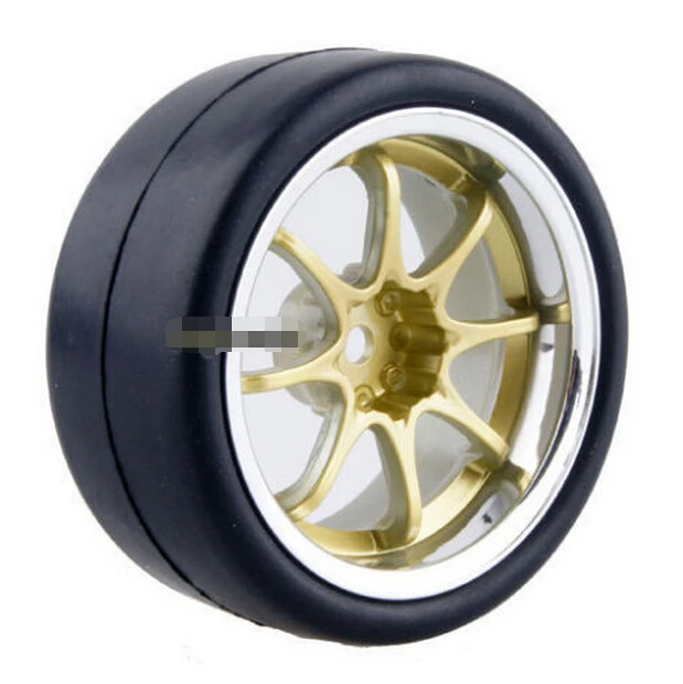 4 шт. RC плоским гоночных шин колес колесного Fit HSP HPI 1:10 на дороге автомобилей 2036-6018 |