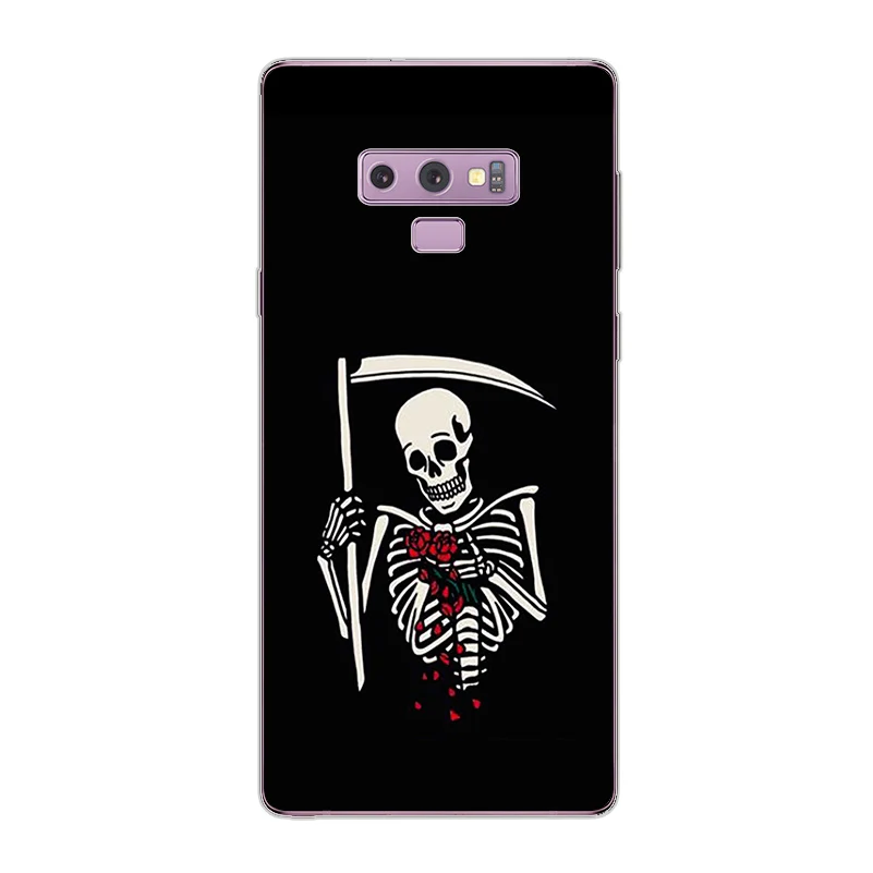 Ciciber чехол для телефона Samsung Galaxy Note 9 8 5 4 3 Note9 Note8 Мягкий ТПУ человеческий скелет |