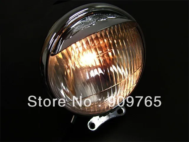 Хромированная Металлическая фара 5 дюйма для Harley Honda VT CB XS Virago Triumph Chopper Bobber Suzuki Yamaha