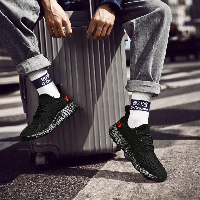 FANPAO 2019 Ультра Легкая спортивная обувь для тенниса Yeezys 350 мужчин повседневная бега