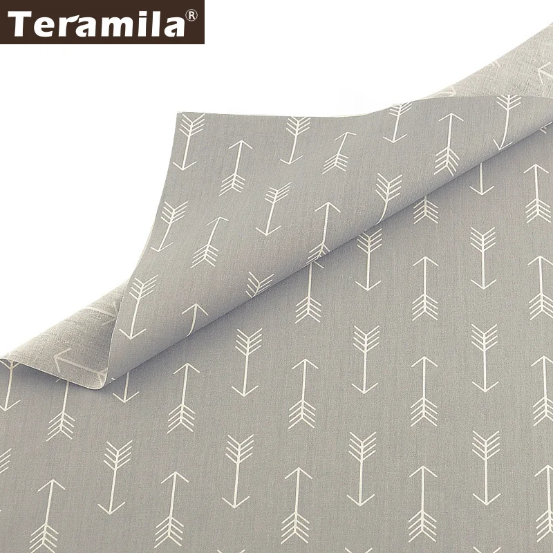 Teramila серый Serise Fat Quarters хлопок саржевая Ткань DIY шитье лоскутное 7 шт./40 см x 50 см домашний текстиль Tissus Скрапбукинг