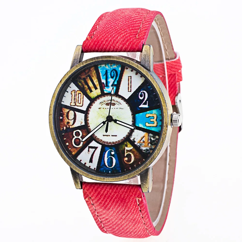 Новые наручные часы для мужчин Топ ковбойские кожаные повседневные модные