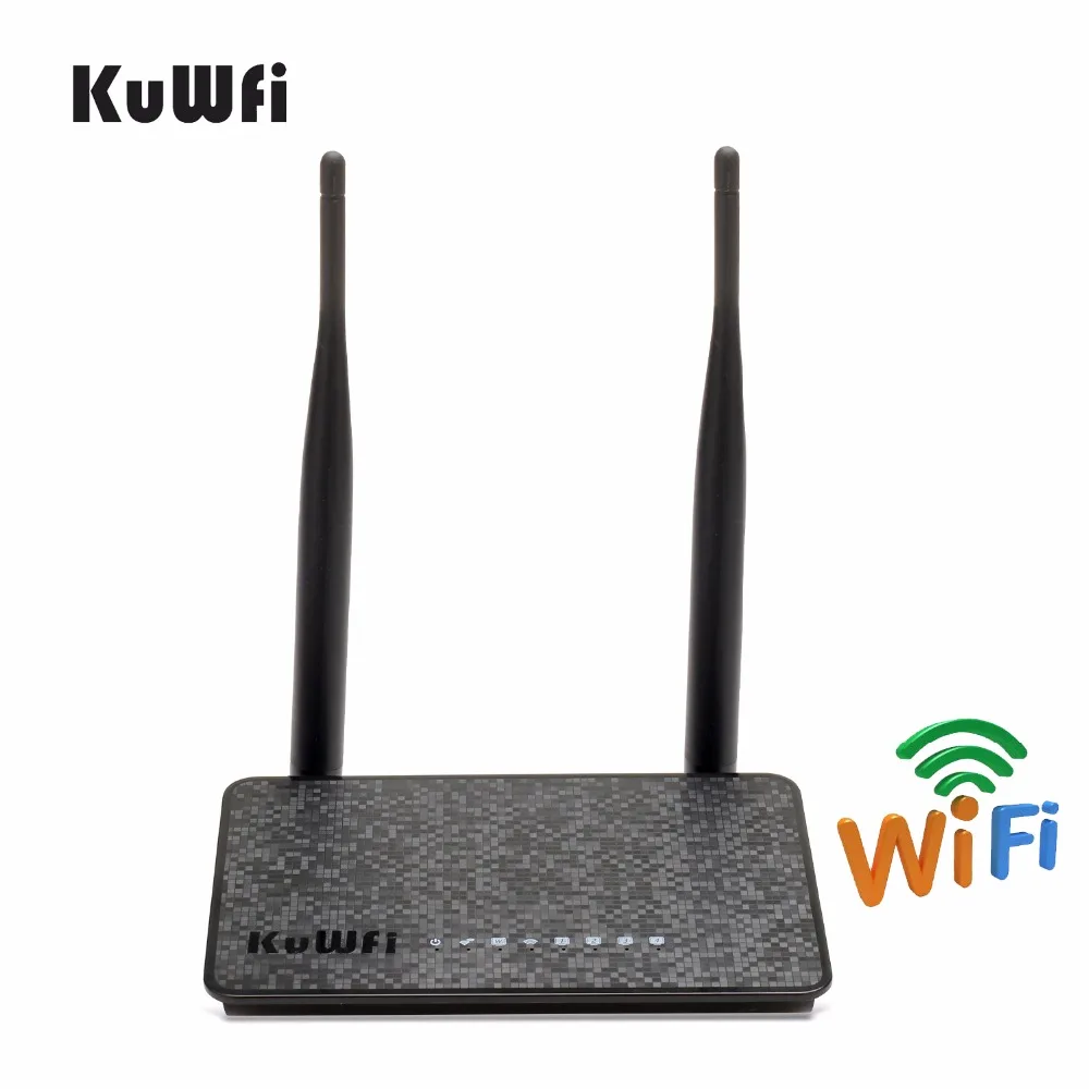 Беспроводной маршрутизатор KuWfi 802.11n 300 Мбит/с с антенной 2/5 дБи|wifi extender|wireless routerap