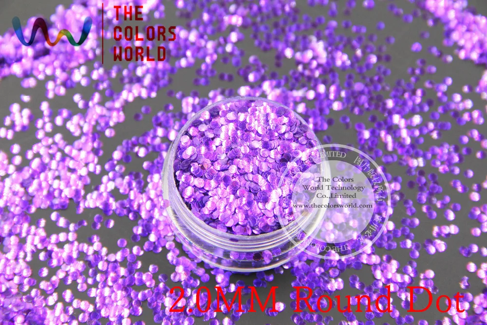 TCR46 американская фантазия Радужная темно-фиолетовая блестящая пыль круглая