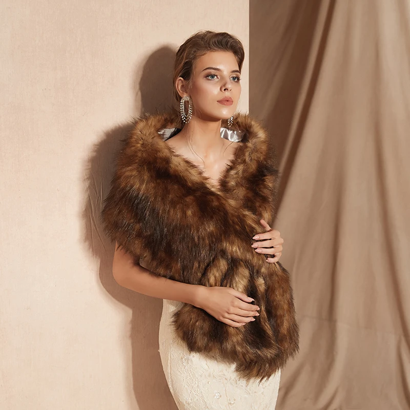 Forevergracedress 2019 элегантная мягкая осенне-зимняя Свадебная накидка из