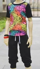 T shirt and pants 1/3 1/4 шкала BJD одежда футболки или брюки кукла аксессуары для BJD/SD EID. В комплект не входят кукла, обувь и другие аксессуары NO0586 - Цвет: T shirt and pants