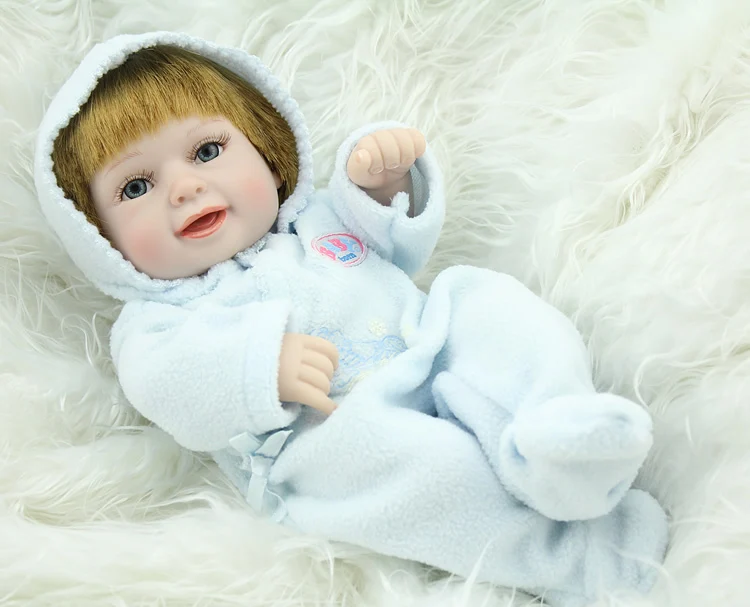NPKDOLL Small Reborn Baby Dolls Safe Vinyl Alive Bonecas Boy 11 Inch Birthday Gift For Kids | Игрушки и хобби