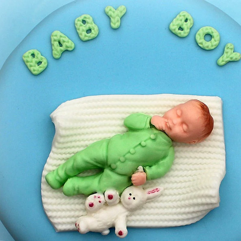 1PC 3D Boy Girl Silicone Cake Mold Baby Party Fondant Decorating Tools Cupcake Chocolate Baking Moulds | Дом и сад