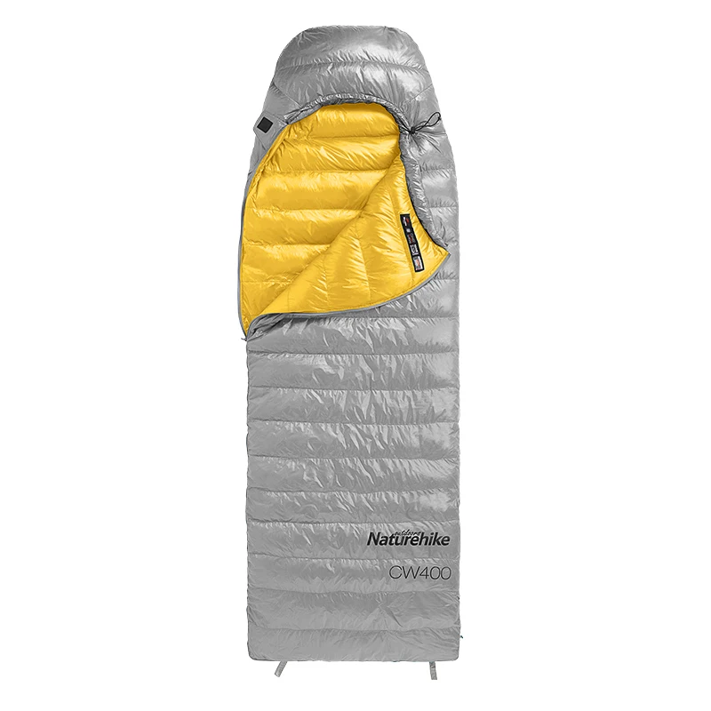 Naturehike CW400 конверт Тип белый гусиный пух спальный мешок зима теплый s NH18C400-D