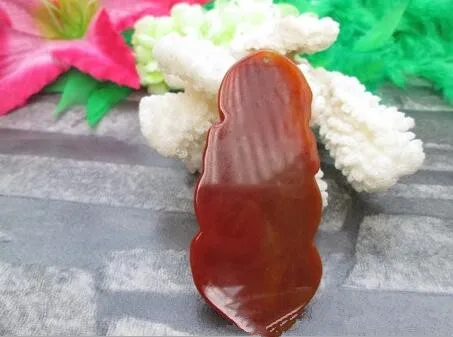 natural china HUANGLONG jade beige carved lucky Guanyin pendant Ci Xiang heai Bao ping an necklace Fine Jewelry | Украшения и