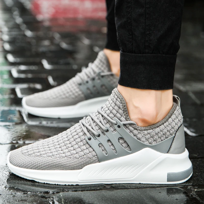 Men Shoes Sneakers Outdoor For Male Mesh Trainers lightweight Comfortable Breathable Casual | Обувь