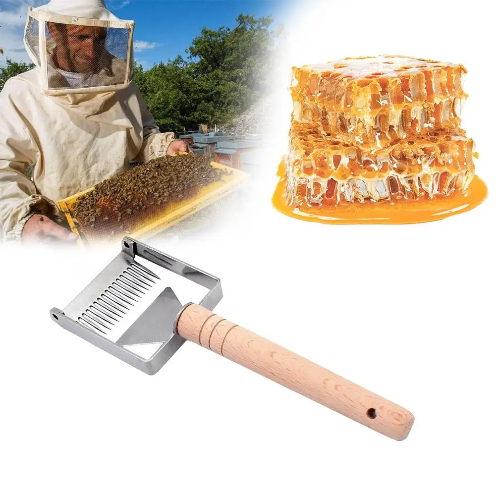 Organizer Stainless Steel Bee Hive Uncapping Honey Fork Scraper Shovel Beekeeping Tool Garden Outdoor | Дом и сад