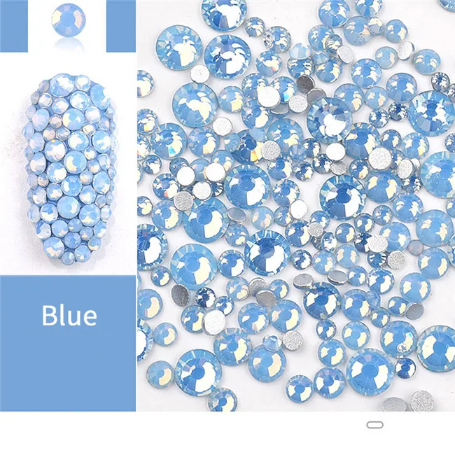Blue 1 коробка солнцезащитный свет УФ чувствительный меняющий цвет смешанный размер хлопья Хамелеон маникюр с блестками 3D дизайн ногтей гелевое украшение - Цвет: Blue