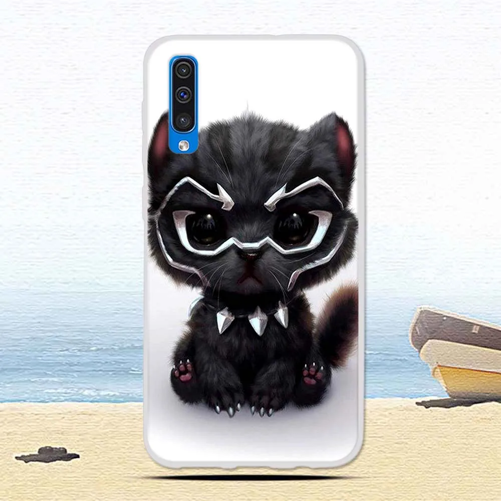 Чехол для samsung Galaxy A50 A 50, цветной защитный чехол с изображением кота, мягкий силиконовый чехол из ТПУ, чехол s для Galaxy A50, Fundas, Coque Capa