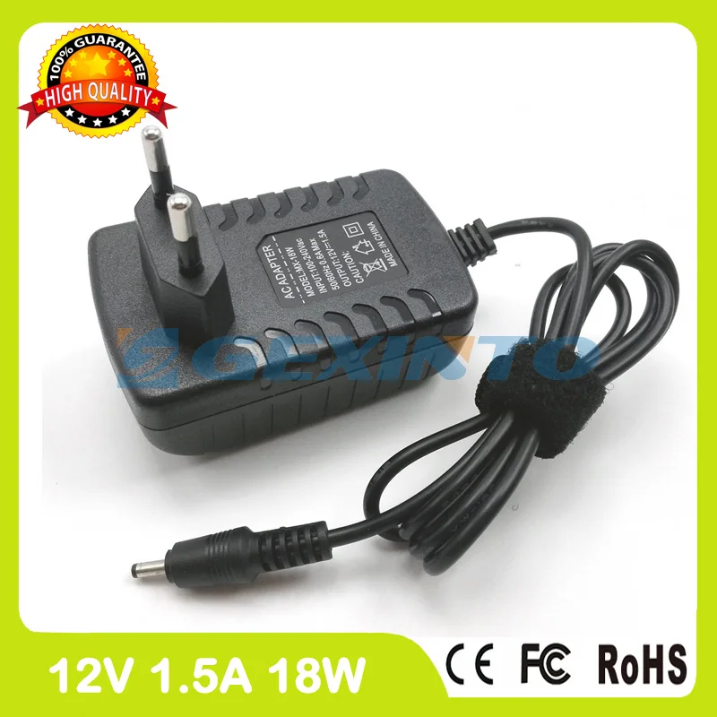 

12V 1.5A 18W Tablet PC Charger for Acer 27.L0302.002 AP.0180P.002 AP.0180P.003 LC.ADT0A.04 PSA18R-120P EU Plug Adapter