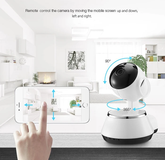 Беспроводная ip-камера Wi-Fi HD 720P Детский Монитор 1.0MP P2P поддержка приложения