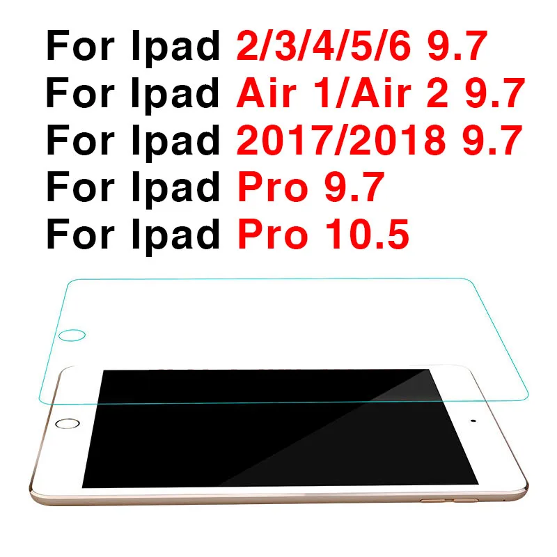 Защитное стекло для Ipad 2018 закаленное 6 5 4 3 Air 1 2 Air1 Air2 9 7 Pro 10 Защитная пленка I Pad Ipad9.7