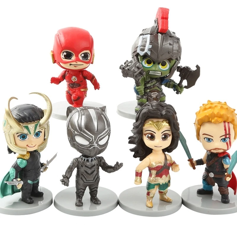 Экшн фигурка из мультфильма Marvel 6 шт./компл. Q|Игровые фигурки и трансформеры| |