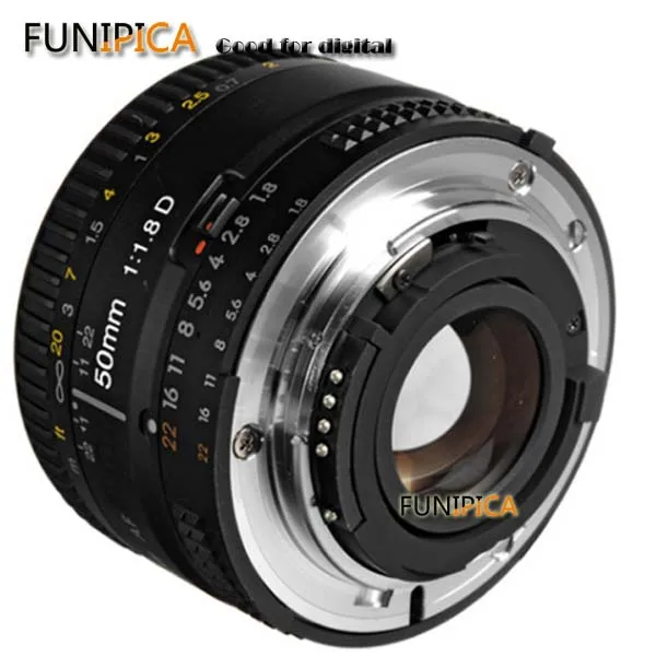 Объектив 50 мм f/1.8D объектив для Nikon D90 D300 D7000 D7100 D7200 D7300 D700 D800 D810 D750 D610 D500 D4s D5 зум