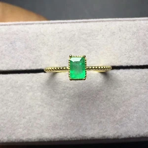 2018 hot sale fine jewelry perfact Zambia natural emerald ring for women with certification