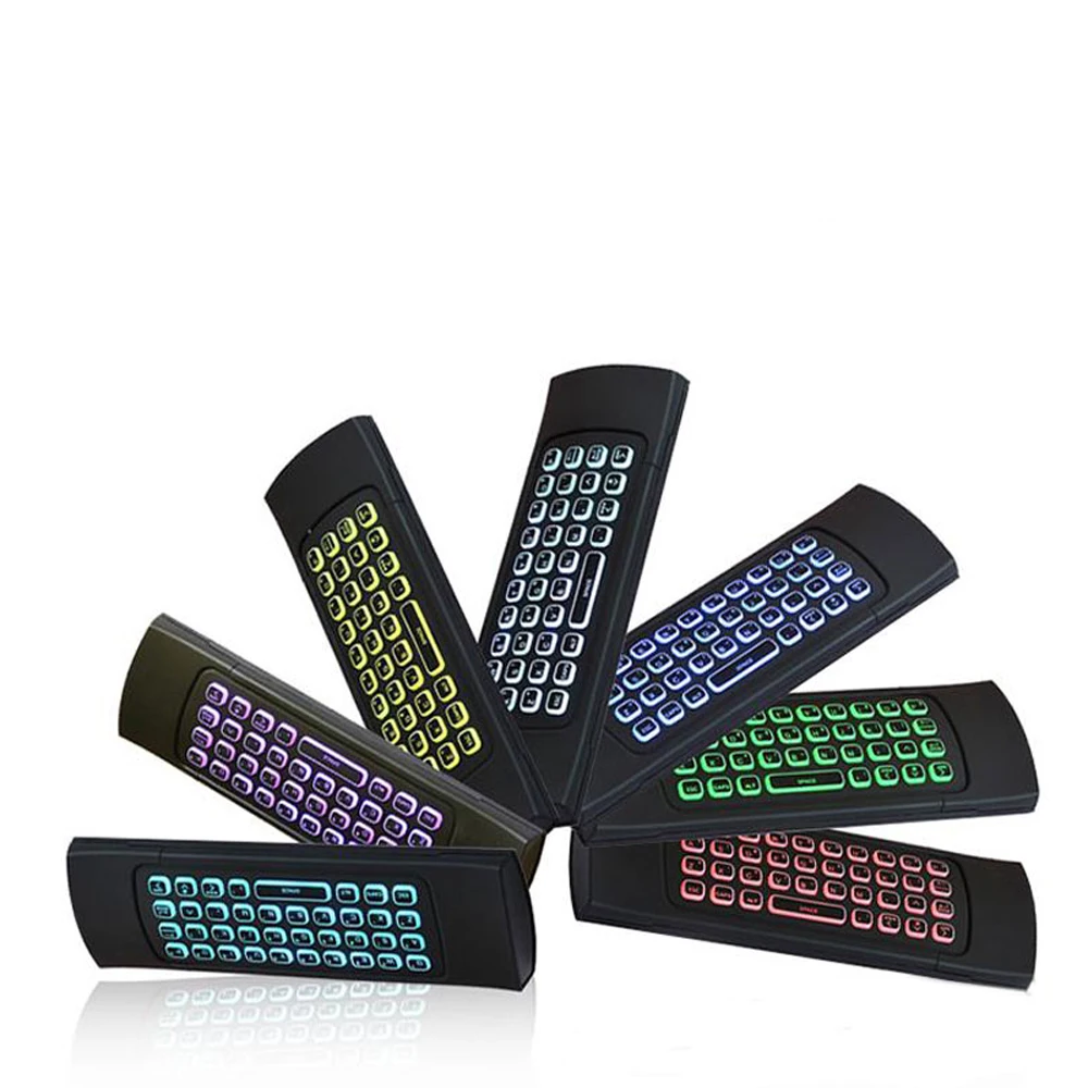 2 4G RF беспроводная Fly Air Mouse Клавиатура мини клавиатура соматосенсорный ИК