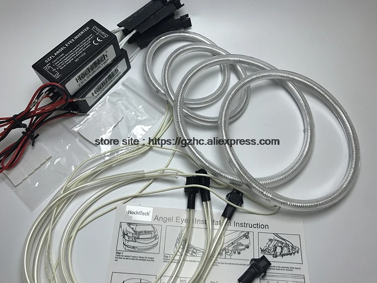 HochiTech для Chevrolet Lacetti Optra Nubira 2002-08 ультра яркий дневной светильник CCFL ангельские глазки демон глаза комплект Теплый Белый Halo Кольцо