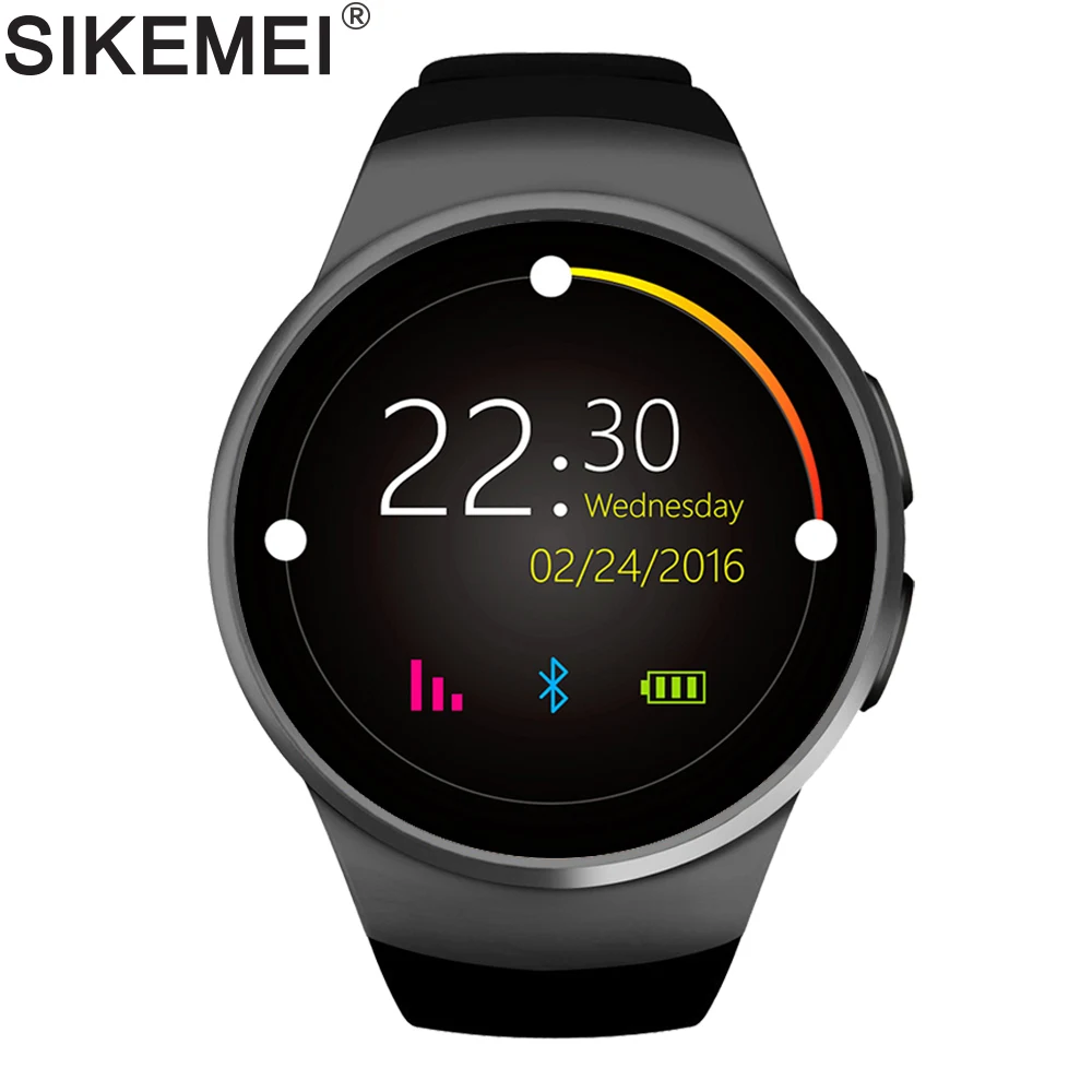 SIKEMEI SIM Смарт часы телефон Bluetooth спортивные SmartWatch KW18 Touch поддержка полноэкранного