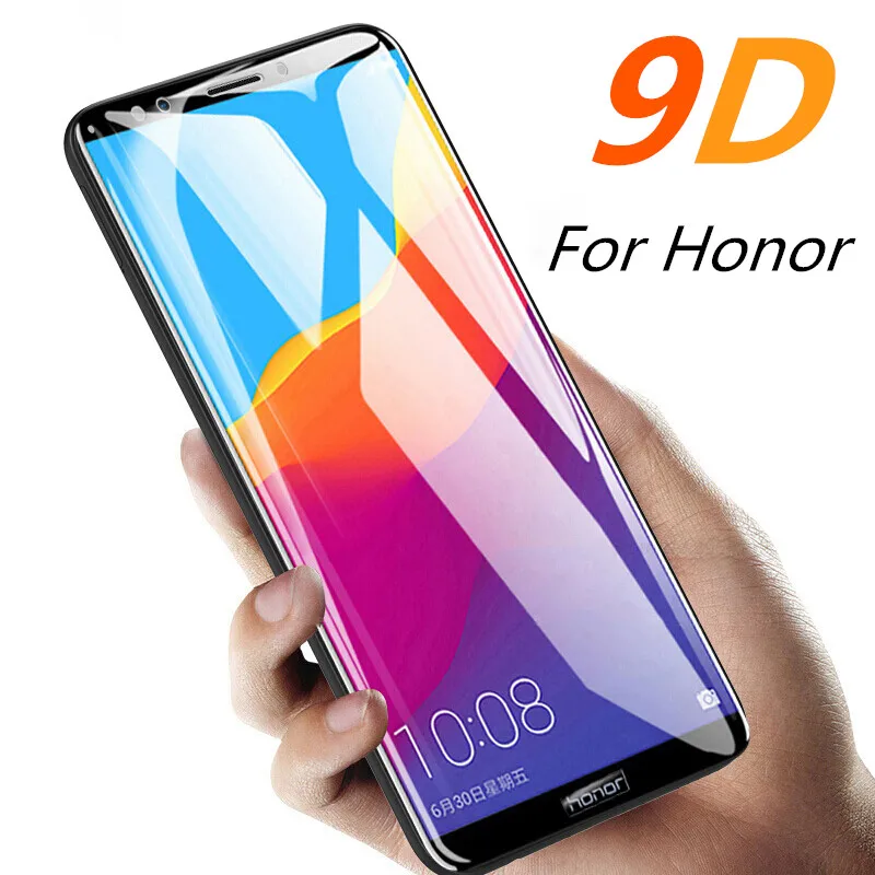 9D закаленное стекло для huawei honor 7a 7c pro Полное покрытие экрана протектор honor 7x Передняя пленка на honer 7Apro 7Cpro A7 C7 стекло es