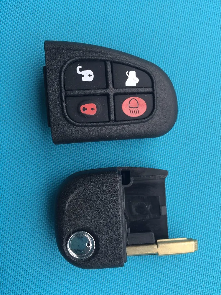 Для Jaguar X TYPE S XJ XKR XF XK E 4 кнопочный дистанционный умный флип-Брелок чехол Tibbe корпус