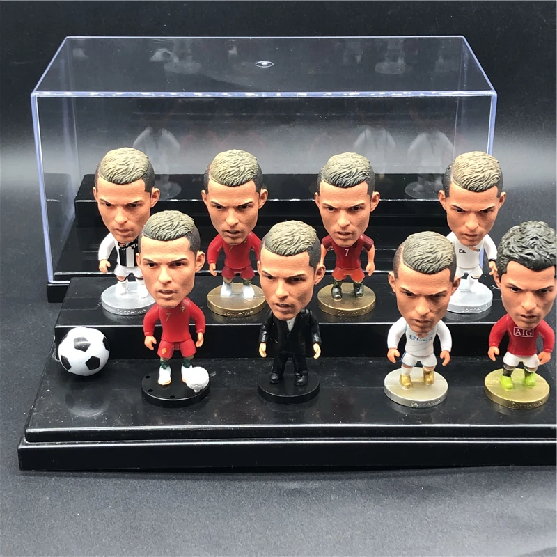 8 шт. Soccerwe высота 6 5 см ПВХ мультфильм куклы Роналдо Пепе грицманн Погба фигурки с
