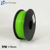 nortcube 3d printer filament tpu flexible filament tpu flex plastic for 3d printer 1 75mm 0 8kg 3d printing materials tpu green