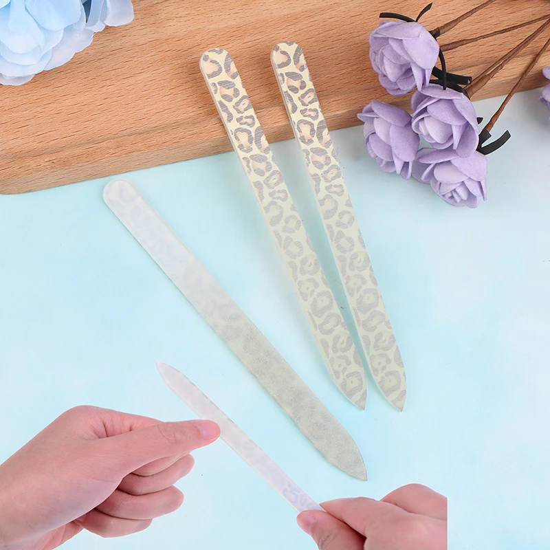 1 шт. леопардовые и Зебра Печатные маникюрные блоки Наждачная доска пилка для