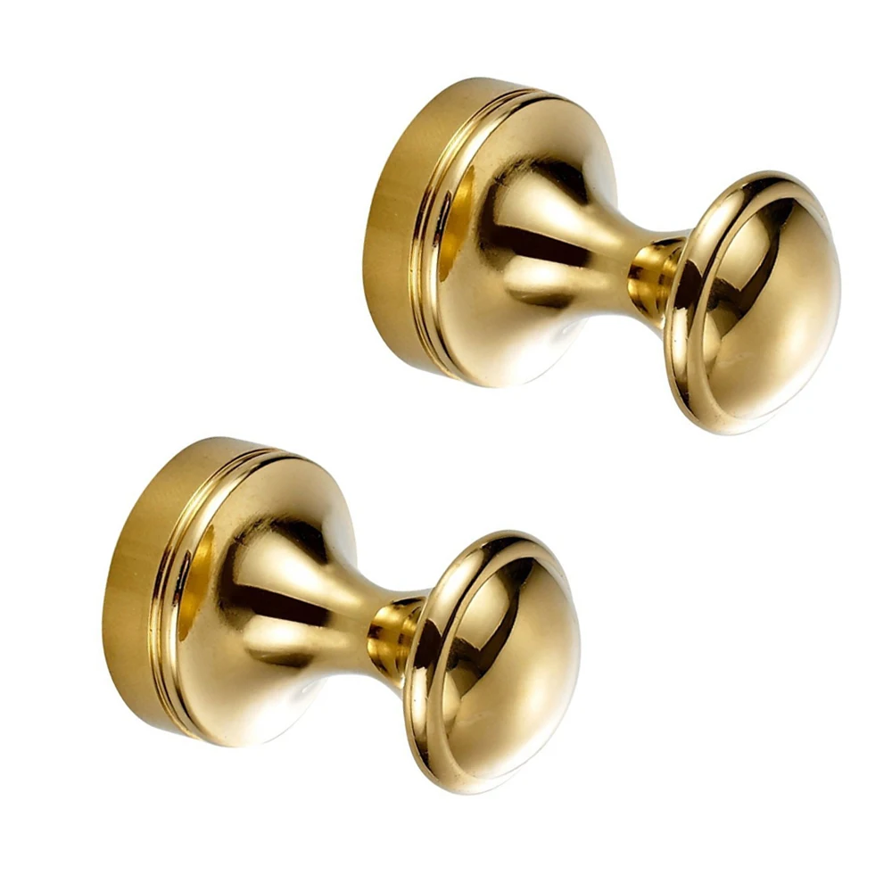 Латунные аксессуары Leyden для ванной комнаты хромированные золотистые