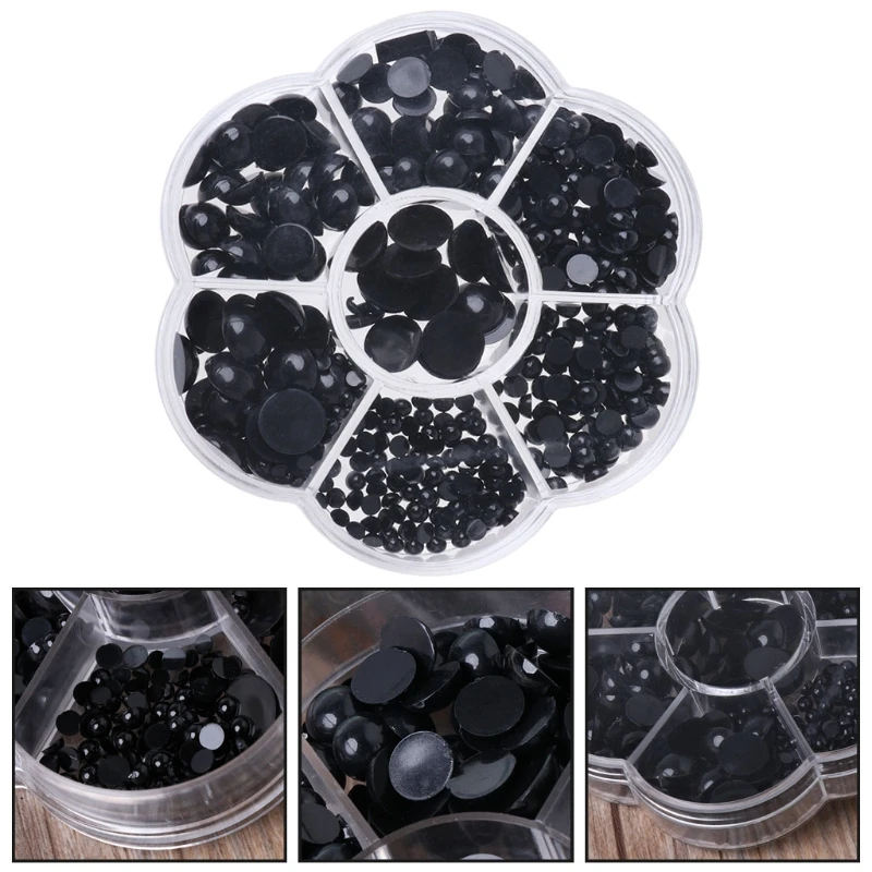 

510 PCS 3-12mm Black Eyes Safety Eyes Doll Toys Bear Dolls Eyes Doll Accessories 094F