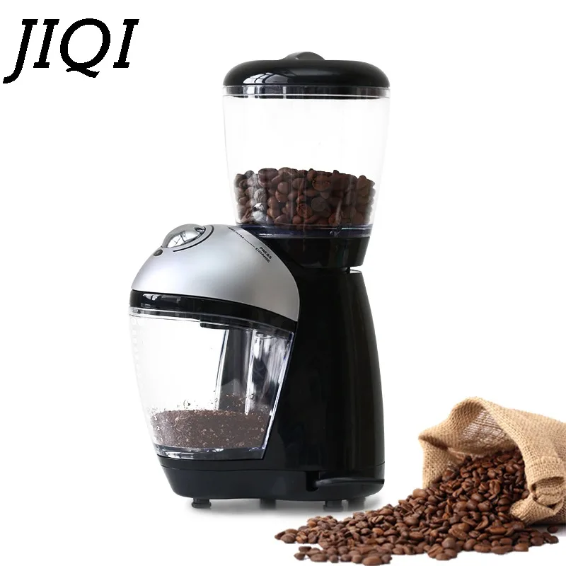 JIQI профессиональная итальянская электрическая кофемолка 220 В ЕС