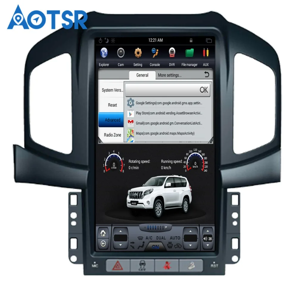 Автомобильный DVD плеер в стиле Tesla на Android 6 0 GPS навигатор для Chevrolet Captiva 2013 2014 2015 2016