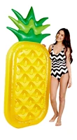 inflatable pool toy summer float inflatable pineapple water float raft bed leisure chair air mattress with pump 1809020cm