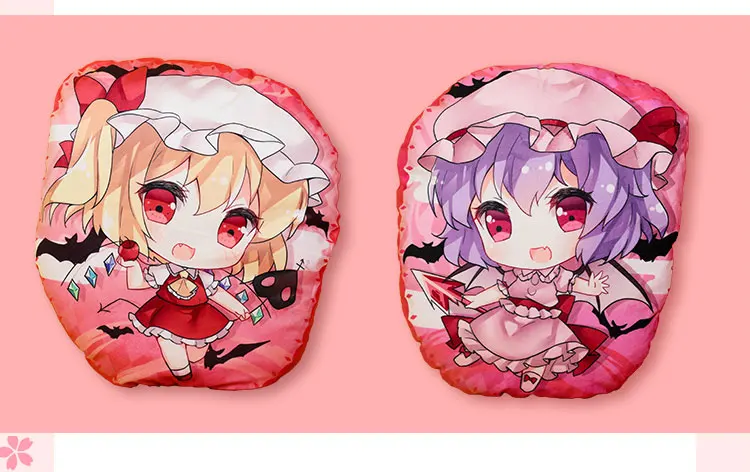 Милая аниме плюшевая кукла TouHou Project Flandre Scarlet Remilia Scarlet Hakurei Reimu Q version Косплей плюшевая подушка мягкие игрушки