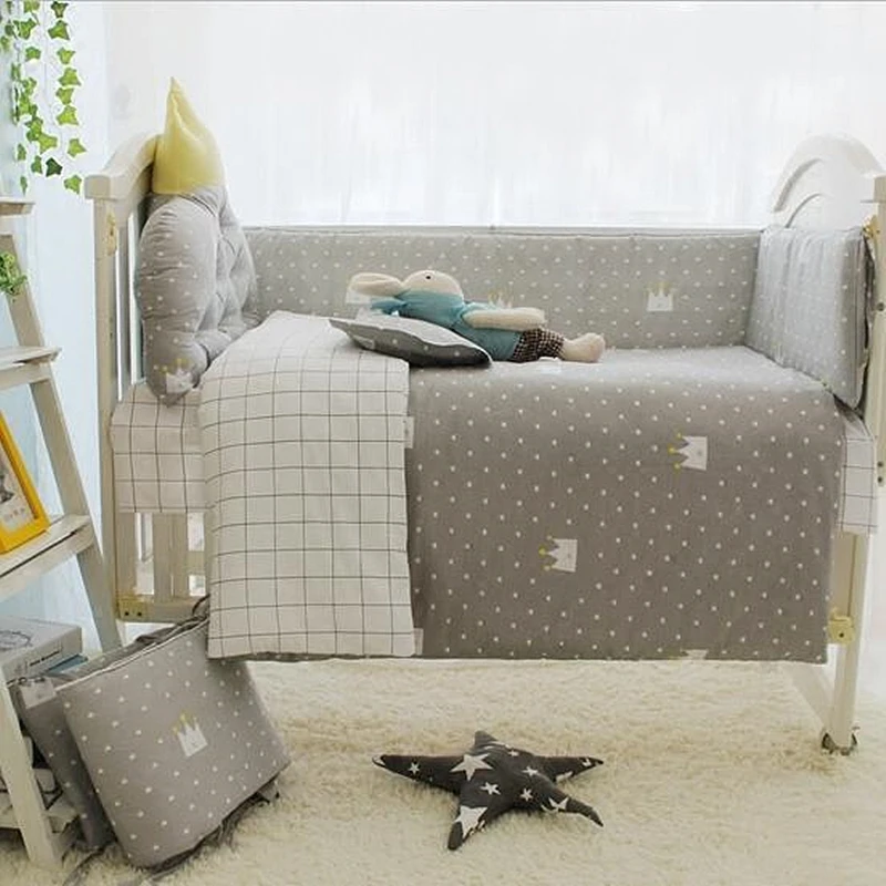 100% хлопок набор постельных принадлежностей для детской кроватки детские